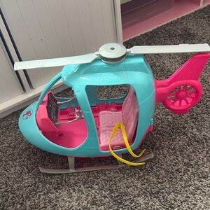 Barbie Pink and Blue Doll Helicopter